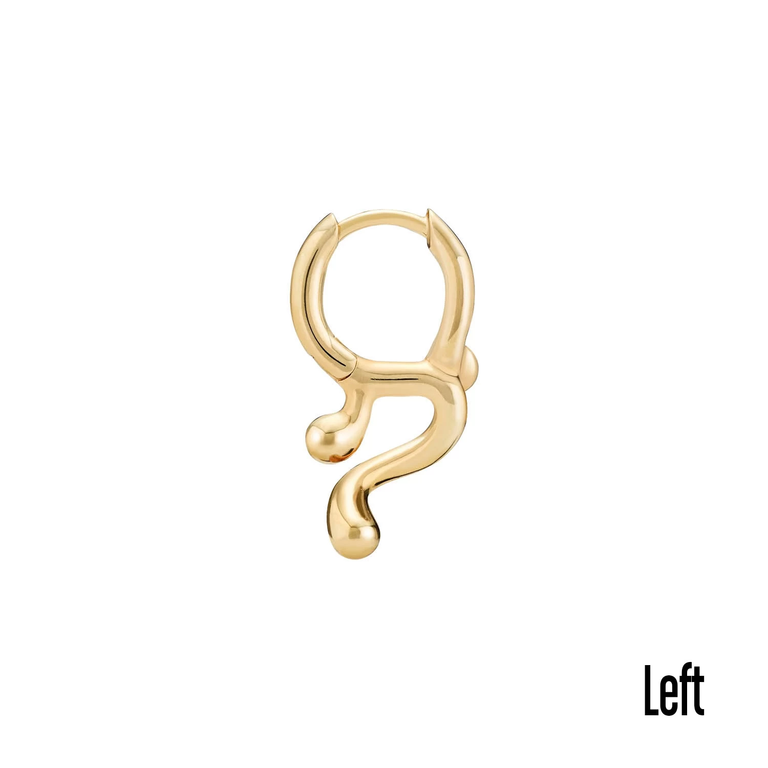 Maria Black - Brain Jelly Huggie ørering, 8mm - Forgyldt Sølv 5 Maria Black - Brain Jelly Huggie ørering, 8mm - Forgyldt Sølv - Billede 3