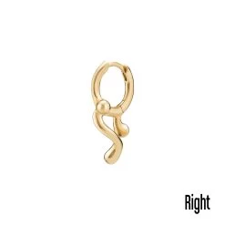 Maria Black - Brain Jelly Huggie ørering, 8mm - Forgyldt Sølv 10 Maria Black - Brain Jelly Huggie ørering, 8mm - Forgyldt Sølv -Gavefest 100976YG RIGHT 4