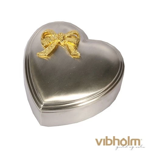 Nordahl Andersen - Smykkeskrin Hjerte M/Sløjfe - Fortinnet 154-73470 3 Nordahl Andersen - Smykkeskrin Hjerte M/Sløjfe - Fortinnet 154-73470