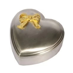 Nordahl Andersen - Smykkeskrin Hjerte M/Sløjfe - Fortinnet 154-73472