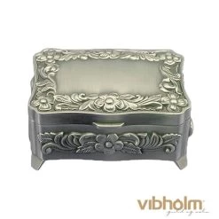 Nordahl Andersen - Smykkeskrin Blomster, Stor - Fortinnet 154-73494