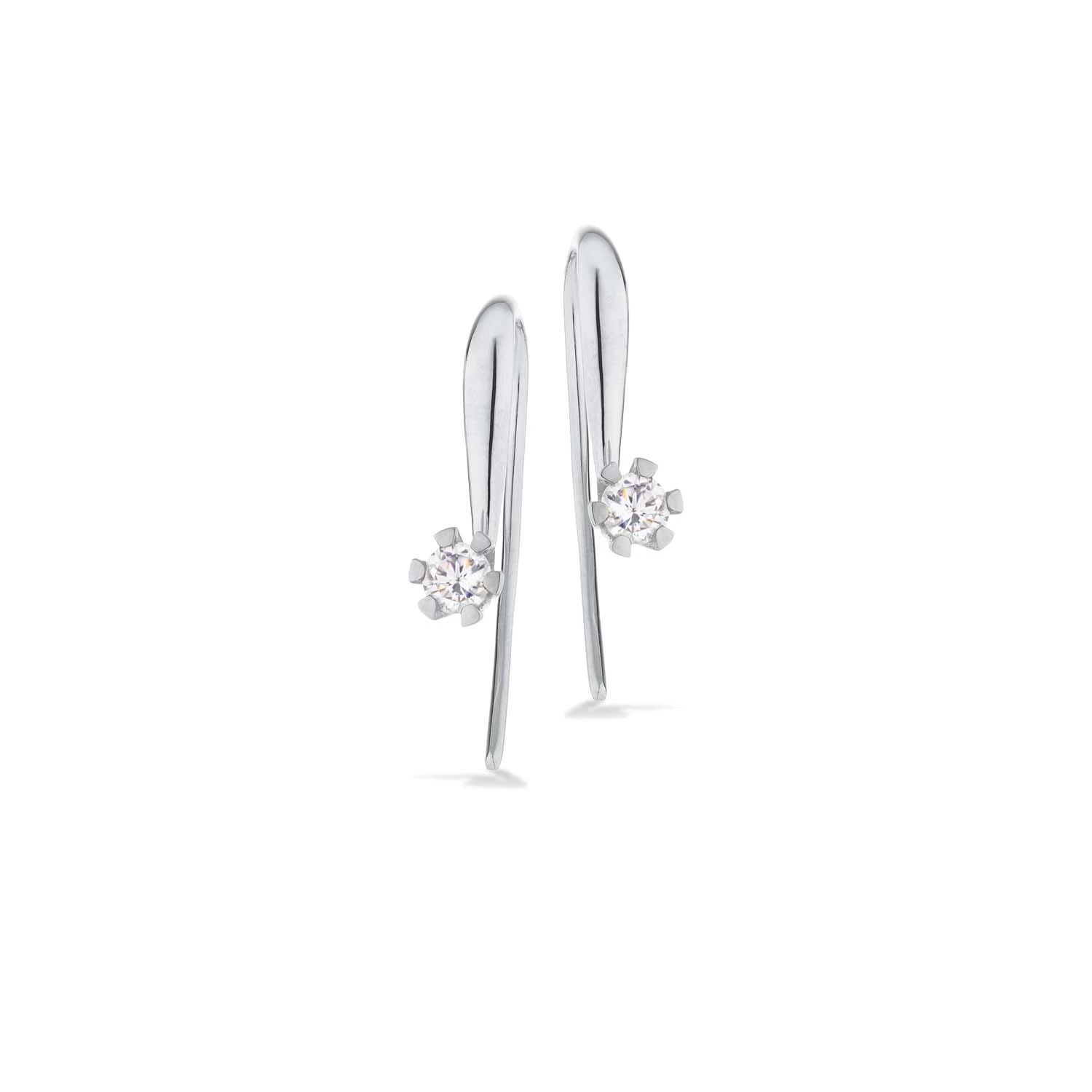 Scrouples - Vida ørebøjler - 8 Kt. Hvidguld 2x0,05ct. H-w/p1 3 Scrouples - Vida ørebøjler - 8 Kt. Hvidguld 2x0,05ct. H-w/p1