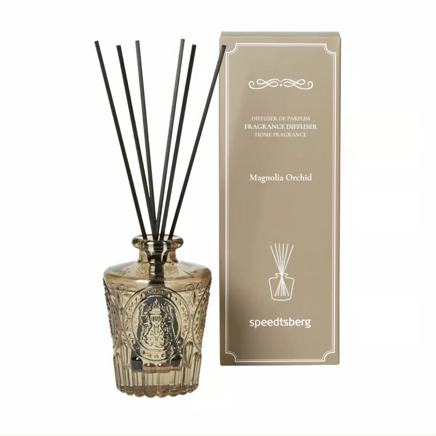 Speedtsberg - Magnolia Orchid Duftdiffuser, 120 Ml - Brun Glas 3 Speedtsberg - Magnolia Orchid Duftdiffuser, 120 Ml - Brun Glas