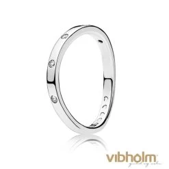 Pandora - Swirling Droplets Ring - Sterlingsølv 197113CZ