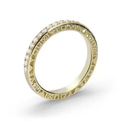 Luis & Freya - Poem Meridian "I Love You" Ring - 14 Kt. Guld