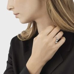 Georg Jensen - Moonlight Grapes Ring - Sølv -Gavefest 20001207 2