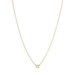 Georg Jensen - Signature Diamonds Halskæde 0,05-0,20 Ct. - 18 Kt. Guld