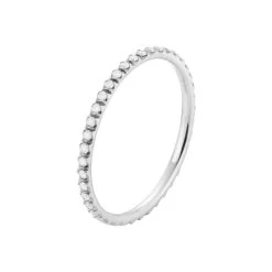 Georg Jensen - Signature Ring, 0,21ct - 18 Kt. Hvidguld