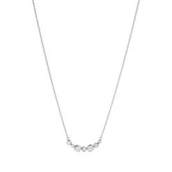 Georg Jensen - Signature Halskæde, 0,22ct - 18 Kt. Hvidguld
