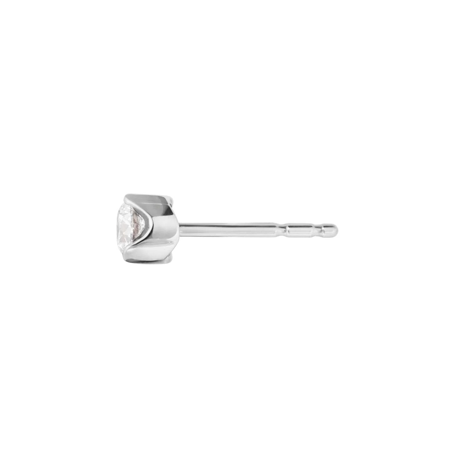 Georg Jensen - Signature Solitaire ørestikker 0,05-0,20 Ct. - 18 Kt. Hvidguld 4 Georg Jensen - Signature Solitaire ørestikker 0,05-0,20 Ct. - 18 Kt. Hvidguld - Billede 2