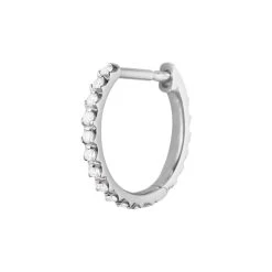 Georg Jensen - Signature Hoop, 0,10ct - 18 Kt. Hvidguld