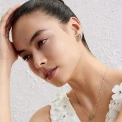 Georg Jensen - Daisy Green Halskæde - Sølv -Gavefest 20001358 2