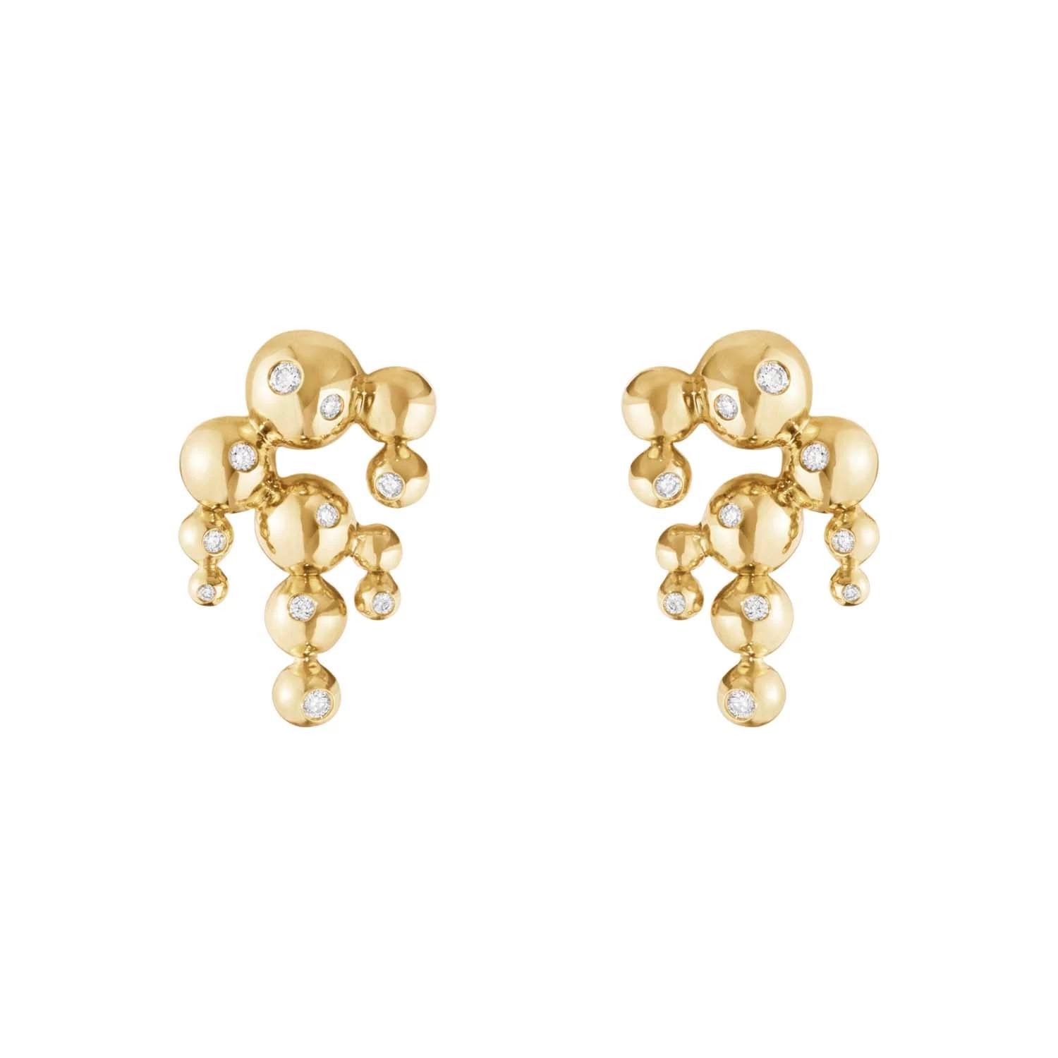 Georg Jensen - Moonlight Grapes Chandelier øreringe, 0,12ct. - 18 Kt. Guld 3 Georg Jensen - Moonlight Grapes Chandelier øreringe, 0,12ct. - 18 Kt. Guld