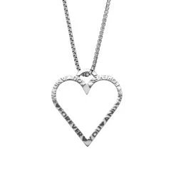 Luis & Freya - Poem Vedhæng, YOU AND ME FOREVER - Sølv