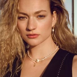 Maanesten - Marion Halskæde - Forgyldt Sølv -Gavefest 2665A 2654A