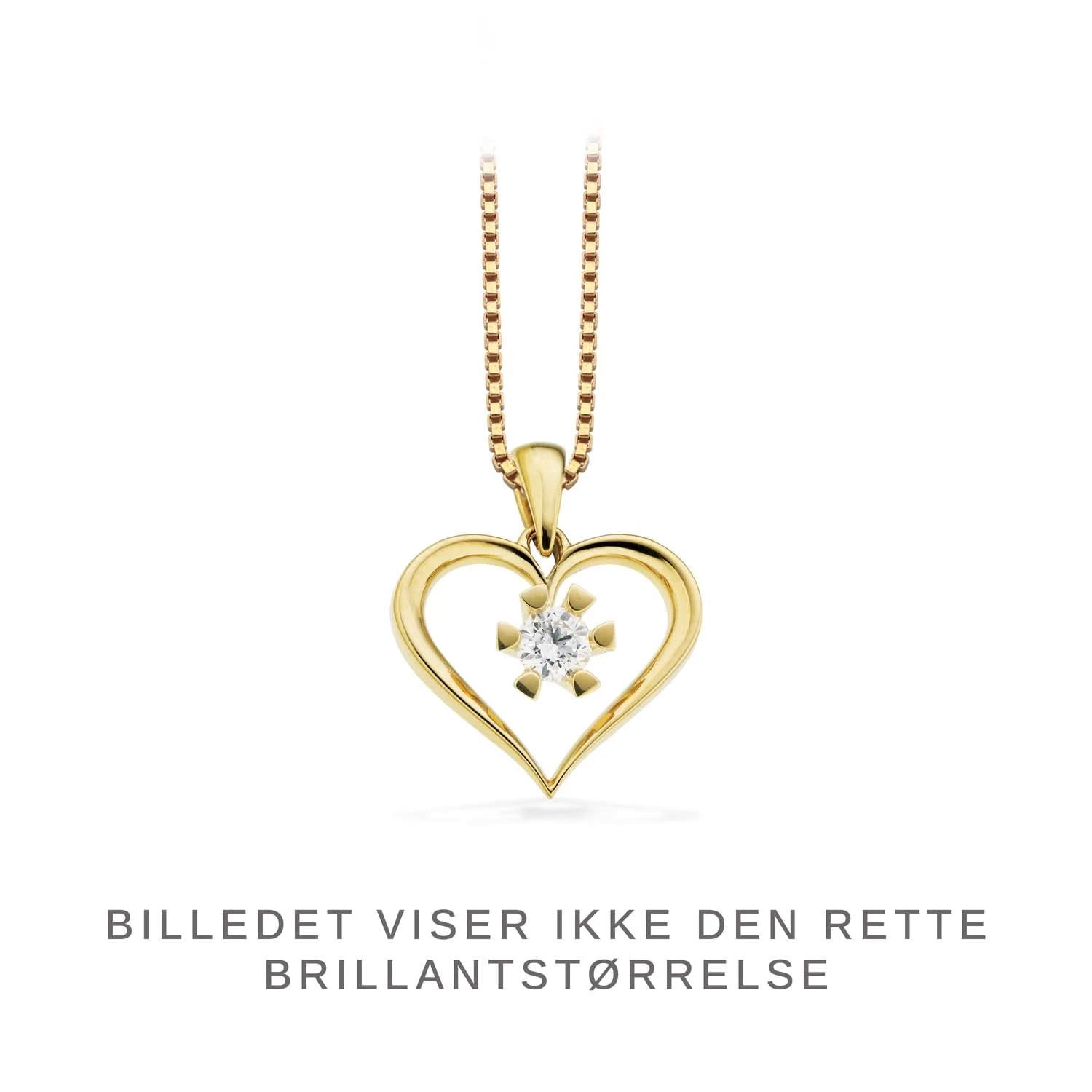 Scrouples - Vida Hjerte Vedhæng - 8 Kt. Guld 0,20ct. H-w/p1 4 Scrouples - Vida Hjerte Vedhæng - 8 Kt. Guld 0,20ct. H-w/p1 - Billede 2