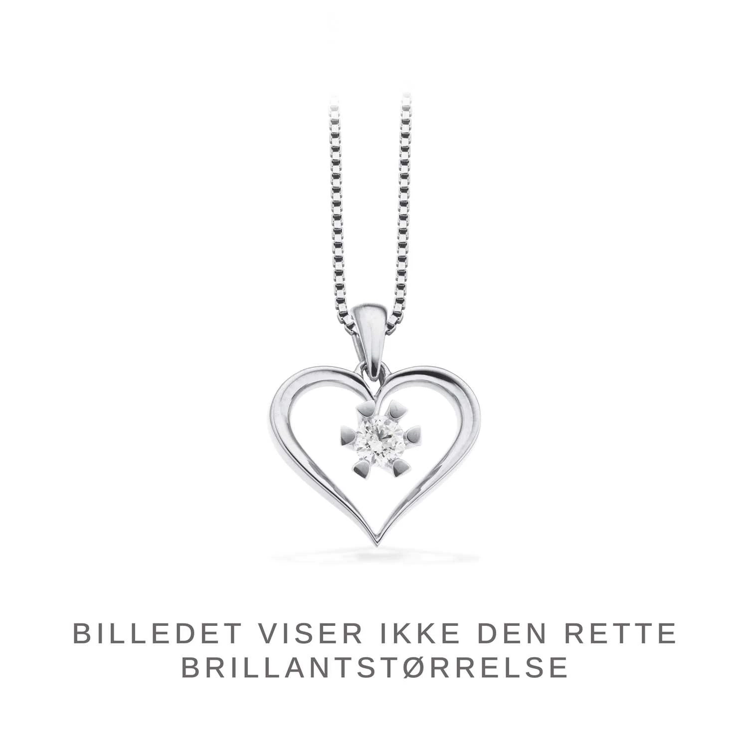 Scrouples - Vida Hjerte Vedhæng - 8 Kt. Hvidguld 0,03ct. H-w/p1 4 Scrouples - Vida Hjerte Vedhæng - 8 Kt. Hvidguld 0,03ct. H-w/p1 - Billede 2