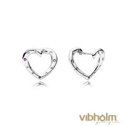 Pandora - Bright Hearts Hoops - Sterlingsølv 297231NRPMX