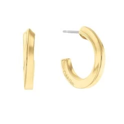 Calvin Klein - Twisted Ring Creoler - Guld PVD