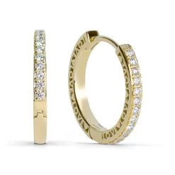 Luis & Freya - Poem Meredian "Love" Creoler - 14 Kt. Guld