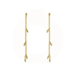 ByBiehl - Jungle Ivy Sparkle String Øreringe - 4-3111a-GP