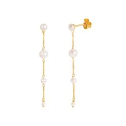 ByBiehl - Aura ørehængere - Forgyldt Sølv