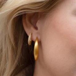 ByBiehl - Ocean Flow XL Hoops - Forgyldt Sølv -Gavefest 4 4207 GP 2