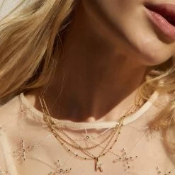 Jeberg Jewellery - I AM ME Bogstav Vedhæng - Forgyldt Sølv -Gavefest 42000 A PENDANT 3