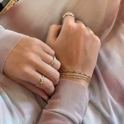 Jeberg Jewellery - Rosewood Armbånd - Forgyldt Sølv -Gavefest 4635 16 EXT GOLD 3 4157fc98 a860 4968 be6d 278b71514c78