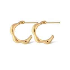 Jeberg Jewellery - Harmony Hoops, Large - Forgyldt Sølv