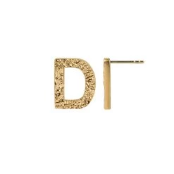 Jeberg Jewellery - I Am Me Bogstav ørestik, 1 Stk. - Forgyldt Sølv 25 Jeberg Jewellery - I Am Me Bogstav ørestik, 1 Stk. - Forgyldt Sølv -Gavefest 52200 D