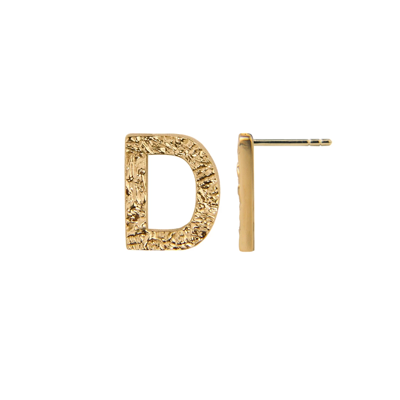 Jeberg Jewellery - I Am Me Bogstav ørestik, 1 Stk. - Forgyldt Sølv 6 Jeberg Jewellery - I Am Me Bogstav ørestik, 1 Stk. - Forgyldt Sølv - Billede 4