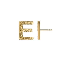 Jeberg Jewellery - I Am Me Bogstav ørestik, 1 Stk. - Forgyldt Sølv 26 Jeberg Jewellery - I Am Me Bogstav ørestik, 1 Stk. - Forgyldt Sølv -Gavefest 52200 E