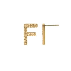 Jeberg Jewellery - I Am Me Bogstav ørestik, 1 Stk. - Forgyldt Sølv 27 Jeberg Jewellery - I Am Me Bogstav ørestik, 1 Stk. - Forgyldt Sølv -Gavefest 52200 F