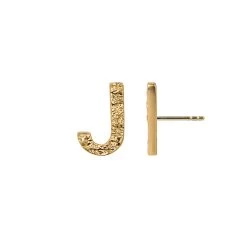 Jeberg Jewellery - I Am Me Bogstav ørestik, 1 Stk. - Forgyldt Sølv 31 Jeberg Jewellery - I Am Me Bogstav ørestik, 1 Stk. - Forgyldt Sølv -Gavefest 52200 J