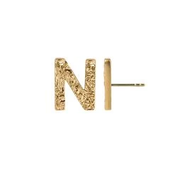 Jeberg Jewellery - I Am Me Bogstav ørestik, 1 Stk. - Forgyldt Sølv 35 Jeberg Jewellery - I Am Me Bogstav ørestik, 1 Stk. - Forgyldt Sølv -Gavefest 52200 N