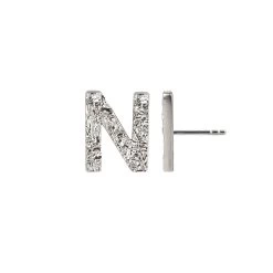Jeberg Jewellery - I Am Me Bogstav ørestik, 1 Stk. - Sølv 34 Jeberg Jewellery - I Am Me Bogstav ørestik, 1 Stk. - Sølv -Gavefest 52202 N