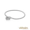 Pandora - Moments Smooth Silver Padlock Armbånd, Regal Heart - Sterlingsølv 597602 -Gavefest 597602 16 1 9da651b1 30f4 49fe 9590 361eadd3be52