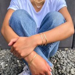 LuvaLu Jewellery - Petit Évry Armbånd, 16+3cm - Forgyldt Sølv 9 LuvaLu Jewellery - Petit Évry Armbånd, 16+3cm - Forgyldt Sølv -Gavefest 6 072E FG 3