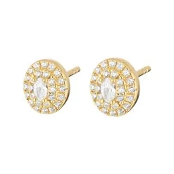 View Jewellery - Duchess ørestikker - Forgyldt Sølv