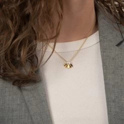 LuvaLu Jewellery - Limoges Forgyldt Halskæde - Forgyldt Sølv -Gavefest 6.062E FG 3