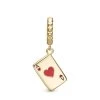 Christina Jewelry & Watches - Ace Of Hearts Charm - Forgyldt 6 Mm. -Gavefest 610 G123 1