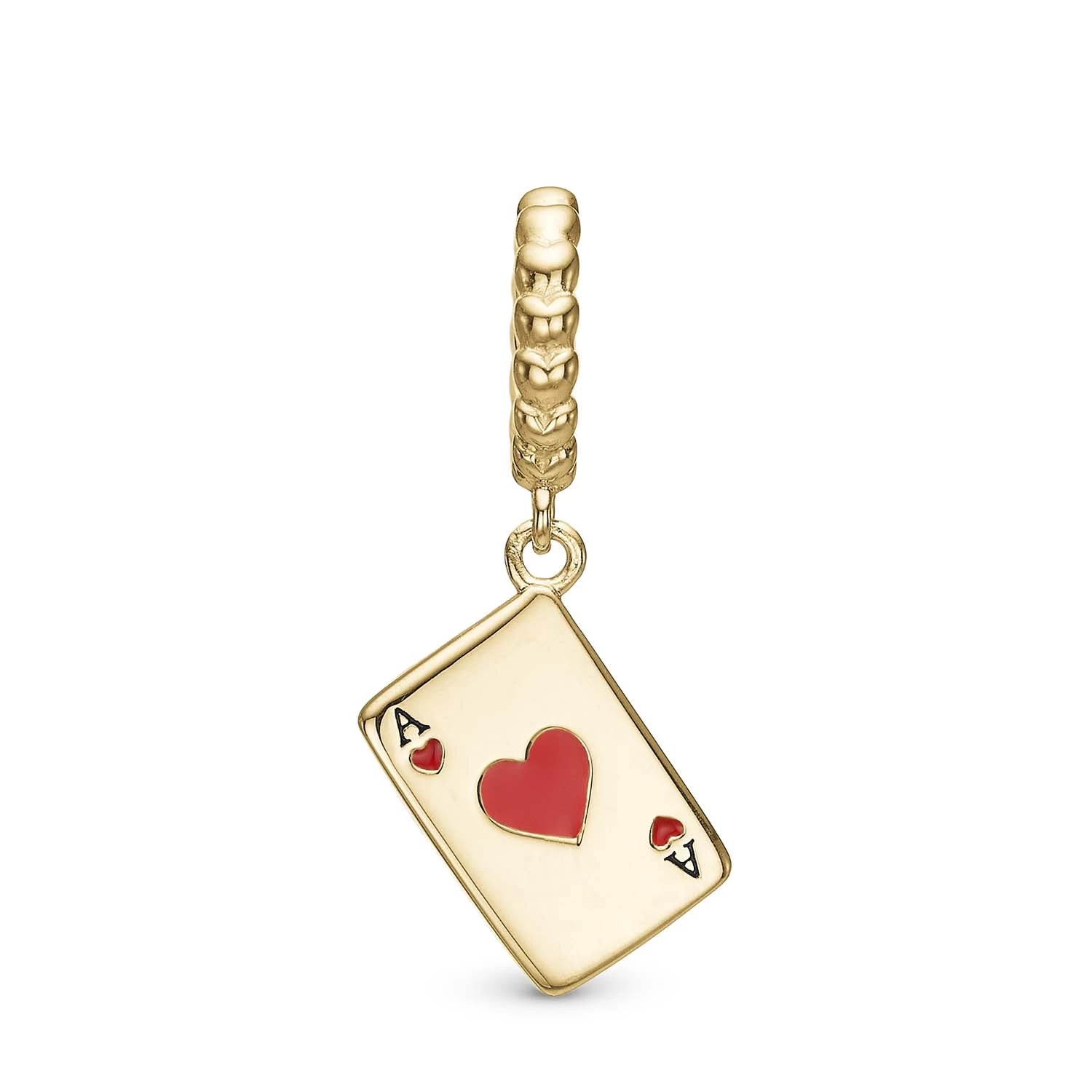 Christina Jewelry & Watches - Ace Of Hearts Charm - Forgyldt 6 Mm. 3 Christina Jewelry & Watches - Ace Of Hearts Charm - Forgyldt 6 Mm.