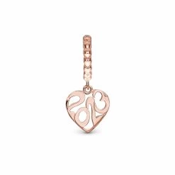 Christina Jewelry & Watches - Year 2023 Charm - Rosa Forgyldt