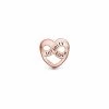 Christina Jewelry & Watches - Infinity Love Charm - Rosa Forgyldt