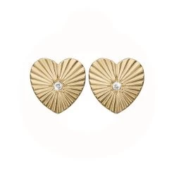 Christina Jewelry & Watches - Sunshine Heart ørestikker - 671-G68