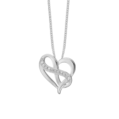 Christina Jewelry & Watches - Heart With Eternity Vedhæng - 680-S96