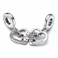 Pandora - Puslespilsbrik Hjerter Charm - 792239C01 -Gavefest 792239C01 3