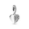 Pandora - Dangle Heart & Angel Charm - Sølv -Gavefest 792646C01 1