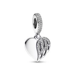 Pandora - Dangle Heart & Angel Charm - Sølv